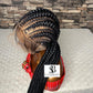 Wig fumi Ready to Ship Stitch cornrows all back braided wig