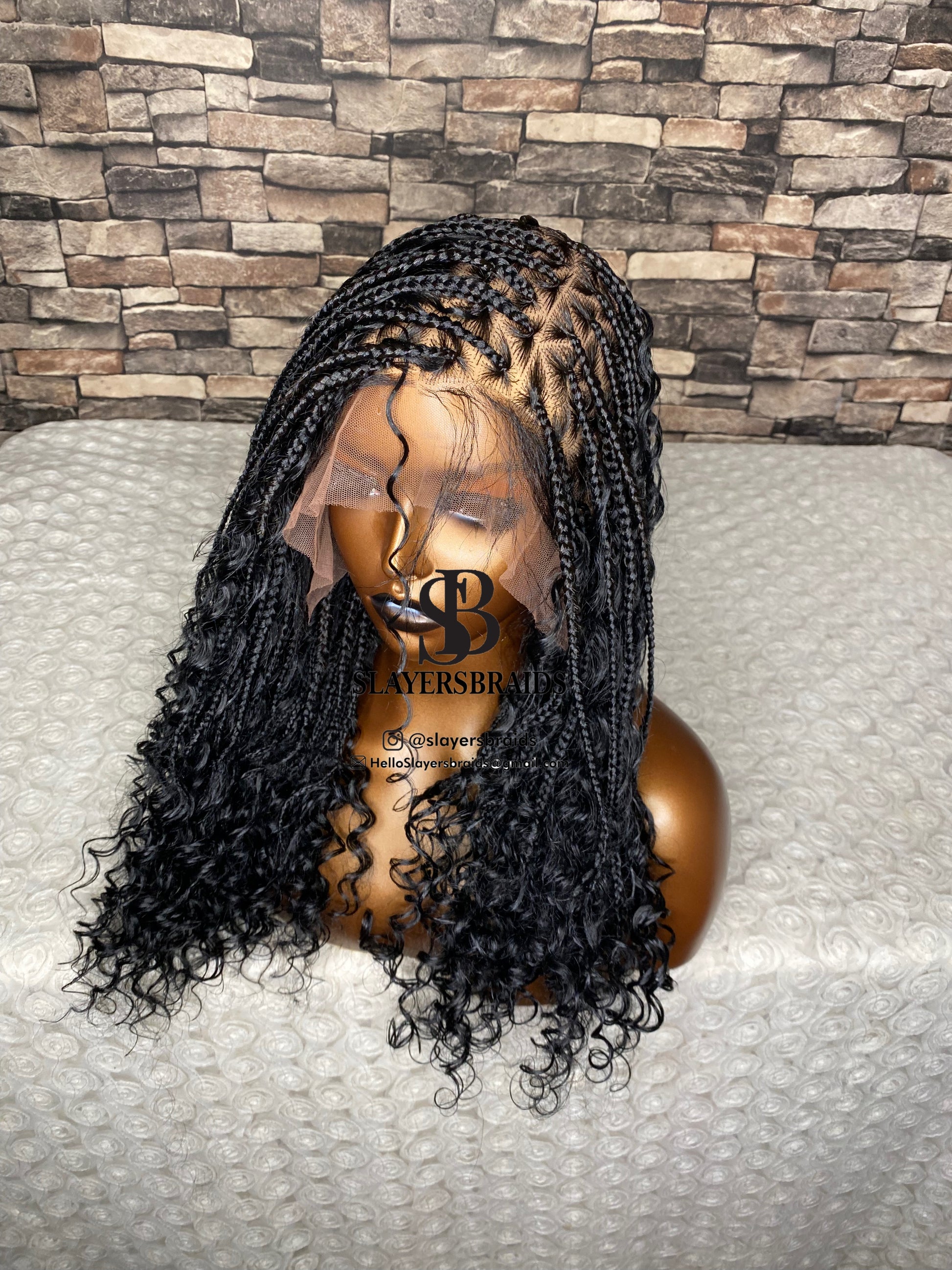 Braided Wig, Boho Bob Braids, Braidswig, Box Braids. About 14inches. 