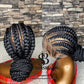 Wig fumi Ready to Ship Stitch cornrows all back braided wig