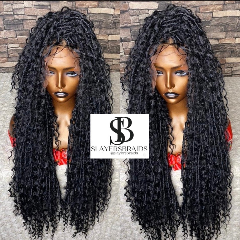 Wig Ariel Ready to Ship Distressed textured boho goddess faux locs