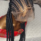 Wig fumi Ready to Ship Stitch cornrows all back braided wig